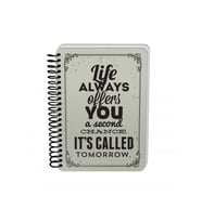DEFFTER RAW AND GREY / LIFE SERT KAPAK SPİRALLİ ÇİZGİSİZ DEFTER