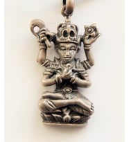 Lord Vishnu Pendant Gümüş Kolye Ucu