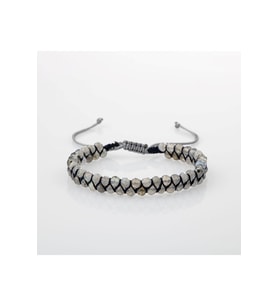 Labradorit 3-4mm Çift Sıra Doğal Taş Bileklik