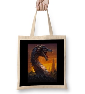 Dragon The Blue Wurm Bez Çanta Uzun Saplı