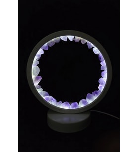 Ametist Taşlı Gece Lambası USB Soketli 29A