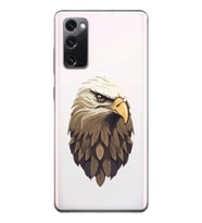 Samsung Galaxy S20 FE Uyumlu Kartal Tasarımlı Şeffaf Telefon Kılıfı