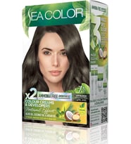 Sea Color Amonyaksız, Vegan, Doğal, Besleyici Kalıcı Saç Boyası%100 Beyaz Kapama (1 Paket 2 X 50 Ml