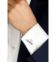 Mustafa Kemal Atatürk 925 Ayar Gümüş Kol Düğmesi 201022301