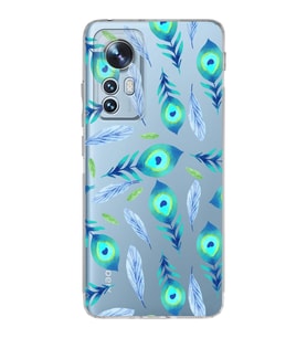 PrintiFy Xiaomi Mi 12 Pro ile Uyumlu 1mm Slim Fit Nazar Boncuğu 3 Baskılı Şeffaf  Kılıf