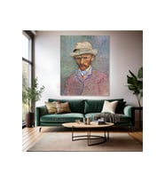 Van Gogh Kanvas Tablo Dijital Baskı Kanvas Duvar Tablosu Self Portrait Empresyonizm Tablo