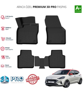 HYUNDAİ İ10 ARACA ÖZEL 3D PASPAS 2019 2020 2021 2022 2023 2024