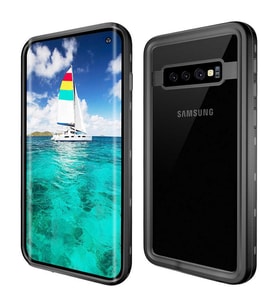 Galaxy S10 Plus Kılıf 1-1 Su Geçirmez Kılıf (Siyah)