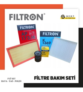 Suzuki Vitara 1.6 Benzinli Filtron Filtre Bakım Seti 2015-2022