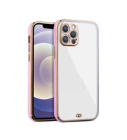 iPhone  13 Pro    Arka kapak Kılıf   Pembe  kenarlı  rose