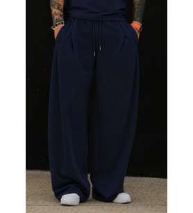 Erkek Oversize Eşofman Altı Bağcıklı Rahat Kalıp Günlük Basic Jogger Pantolon