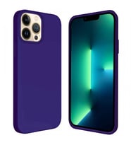 Apple iPhone 14 Pro Max 6.7'' İçi Kadife Silikon Kılıf Lacivert