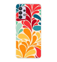 PrintiFy Samsung Galaxy A13 4G ile Uyumlu 1mm Slim Fit Retro Renkler 5 Baskılı Şeffaf  Kılıf