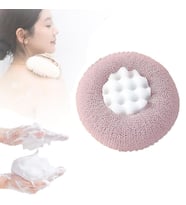 Vantuzlu Banyo Masaj Lifi Peeling Etkili Vücut Kesesi ve Köpürtücü (Karışık Renkler)