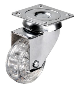 Hts 301 - 50x20 mm Şeffaf Makaralı Tablalı Teker TG-V 5080