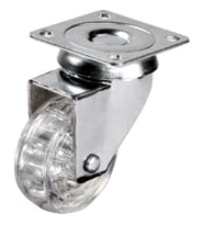 Hts 301 - 50x20 mm Şeffaf Makaralı Tablalı Teker TG-V 5080