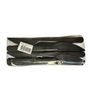 Siyah Plastik Bıçak - Parti Davet Piknik Yemek Bıçağı - 18 Cm. - 100'lü Paket