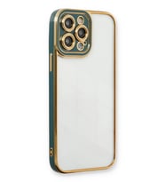 iPhone 14 Pro Kılıf Liva Lens Silikon - Yeşil