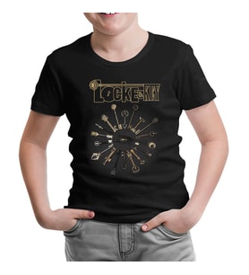 Locke and Key - All Keys Siyah Çocuk Tshirt