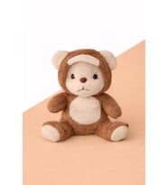 Gran Toys Kapşonlu Sevimli Ayıcık - 35CM (Kahverengi)