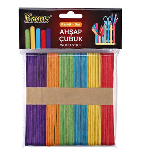 Brons Ahşap Çubuk Renkli Geniş BR-903 
