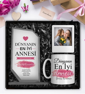 Anneler Gününe Özel Kişiye Özel Kristal Cam Plaket & Tasarım Kupa & Kişiye Özel Fotoğraf Çerçevesi