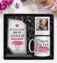 Anneler Gününe Özel Kişiye Özel Kristal Cam Plaket & Tasarım Kupa & Kişiye Özel Fotoğraf Çerçevesi