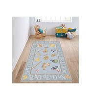 Rovigo Home Dijital Baskı Yıkanabilir Kaymaz Taban Çocuk Halısı RVG4003 80x150 cm (Mavi)