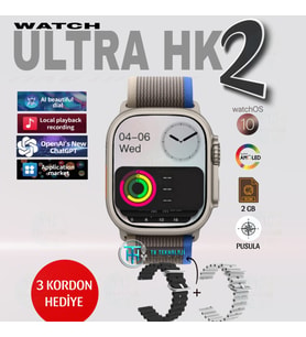 ULTRA HK2 Amoled 2GB Hafızalı Yapay Zekalı
