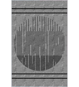 Eliana Home Baskılı, Yıkanabilir Kaymaz Taban Salon Halısı LNA0028-SD918 100x150 cm (Gri)