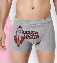 BK Gift Özel Tasarım Eğlenceli Erkek Boxer Serisi - Model 43