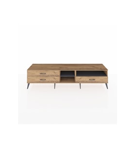 Hyperion TV Ünitesi 2 Raflı 3 Çekmeceli  220x44x51 Çam-Antrasit/Çam