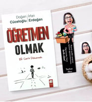 BK Gift Kişiye Özel Kadın Öğretmen Karikatürlü Ahşap Kitap Ayracı Ve Öğretmen Olmak Kitabı Hediye Seti-5