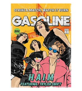 Benzinli Tablo Ahşap Poster Dekoratif