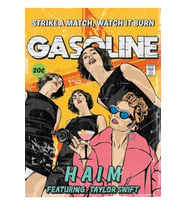 Benzinli Tablo Ahşap Poster Dekoratif
