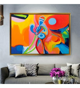 Altın Çerçeveli dekoratif tablo a636 (Gold)