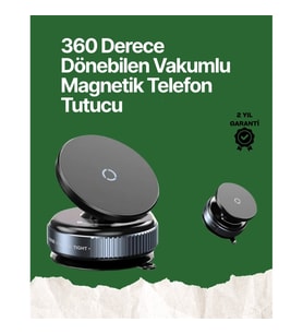 Mey İthalat® 360° Ayarlanabilir Manyetik Araç Telefon Tutucu – Kompakt ve Pratik Tasarım