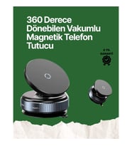 Mey İthalat® 360° Ayarlanabilir Manyetik Araç Telefon Tutucu – Kompakt ve Pratik Tasarım