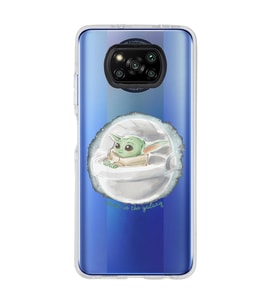 Poco X3 Pro / X3 NFC Uyumlu Yoda Tasarımlı Şeffaf Telefon Kılıfı