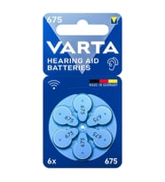 Varta 675 Numara Kulaklık İşitme Cihazı Pili 6 lı Paket
