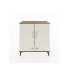 Hyperion Şifonyer 4 Raflı Tek Çekmeceli 2 Kapaklı 88x44x96 Çam-Aytaşı