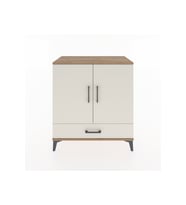 Hyperion Şifonyer 4 Raflı Tek Çekmeceli 2 Kapaklı 88x44x96 Çam-Aytaşı