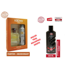 ERKEKLERE ÖZEL SET (EXTORY OCRA PARFÜM SETİ + JAGLER TIRAŞ KOLONYASI)
