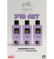 Ilgaz Lavanta Kolonyası 3'lü Set 80 Derece 400 ml Elegance Series