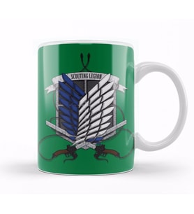Attack On  Titan Scoutıng  Legıon Kupa Bardak Porselen