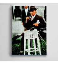 Atatürk Kahve İçerken Kanvas Tablo