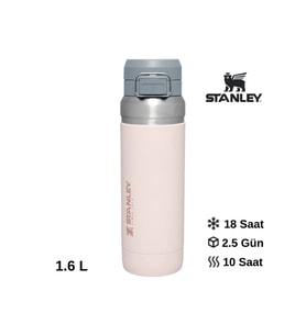Stanley Go Quick Flip Water Bottle 1.06L Termos Kupa Bardak Matara (Pudra)