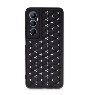 Realme C65 Kılıf Petek Silikon Kapak - Siyah