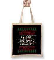 Stranger Things Merry Christmas Lights Knit Bez Çanta Uzun Saplı