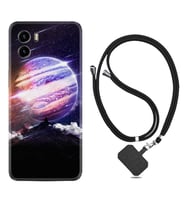 Vivo Y15S Y32 Y33S Y51 Y53S Kılıf Boyun Askılı Silikon Super Planet 1797